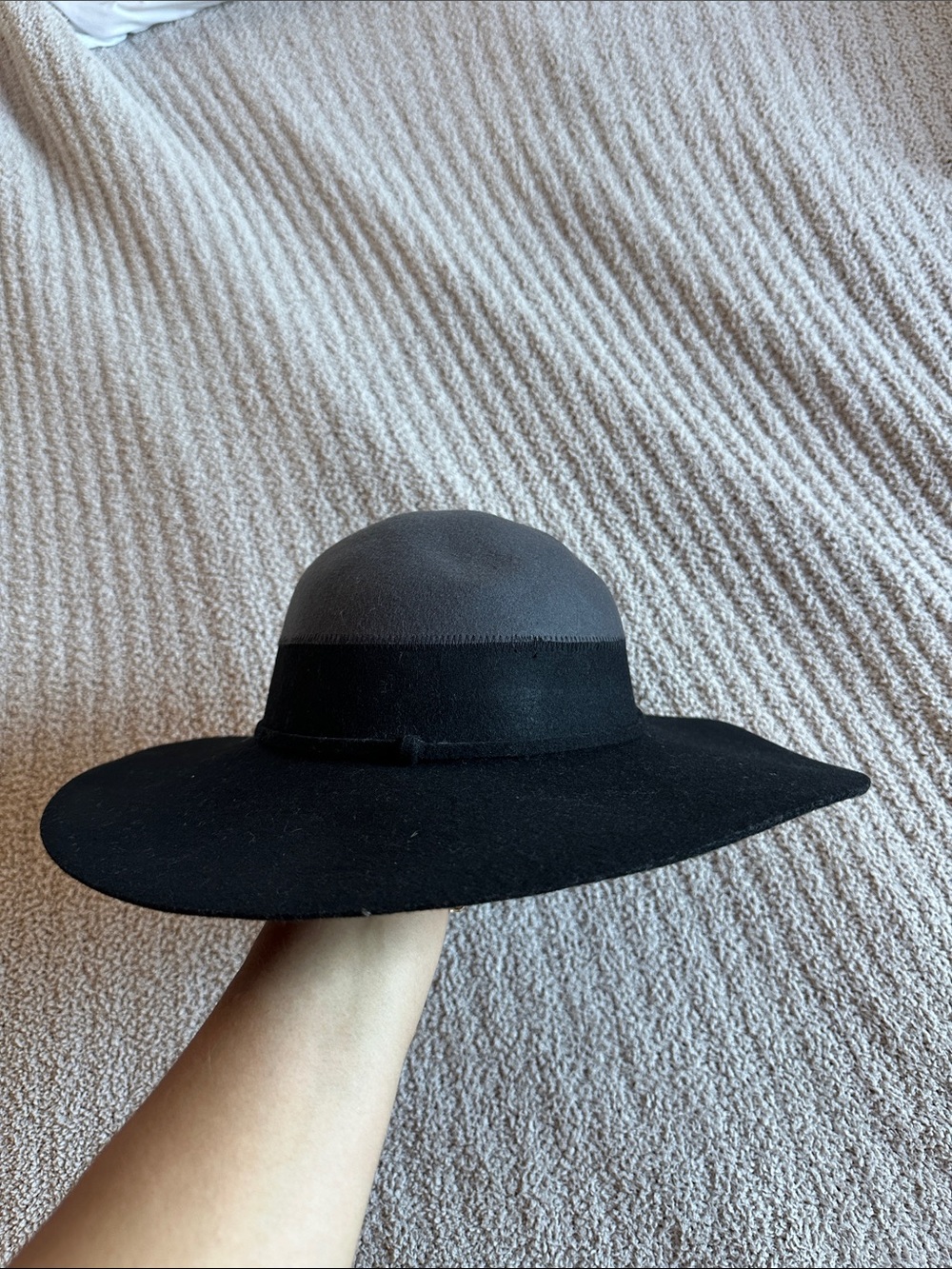 Nordstrom 100% Wool Black Hat